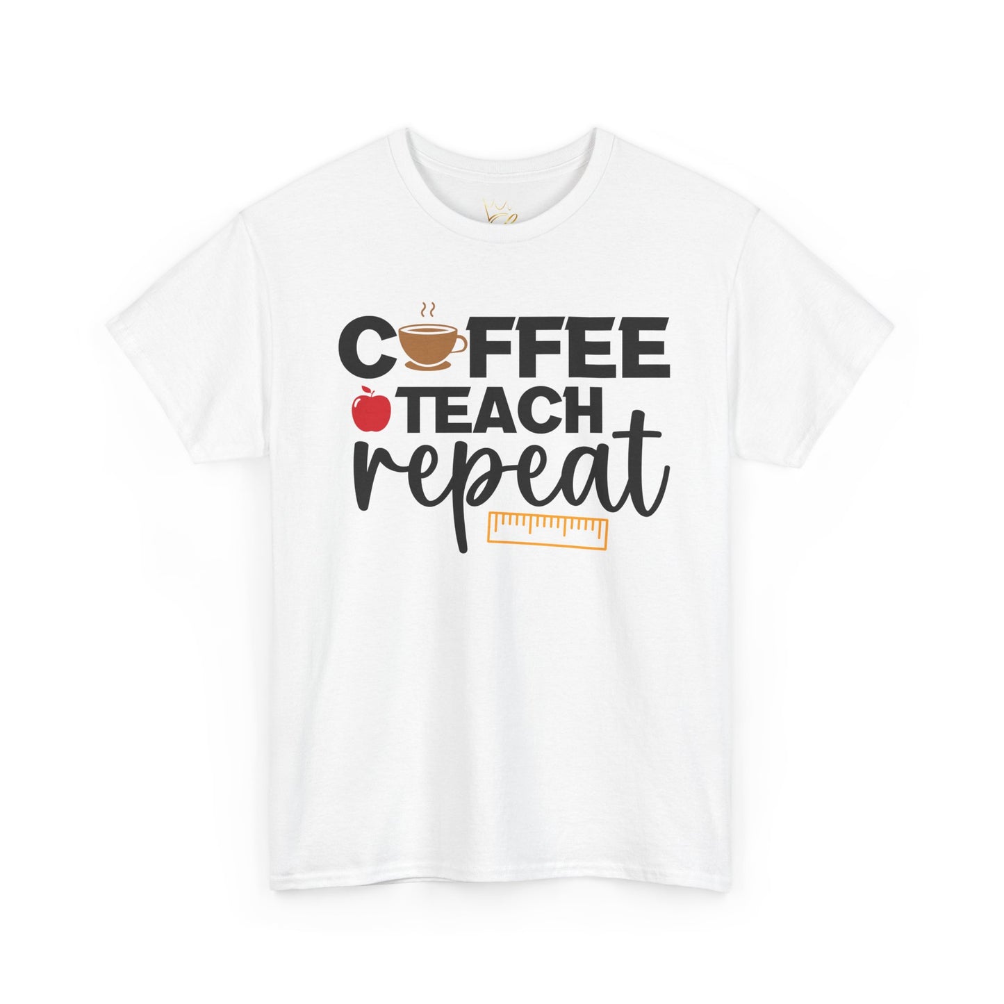Coffee Teach Repeat Unisex Tee - Perfect Gift for Coffee Lovers and Teachers