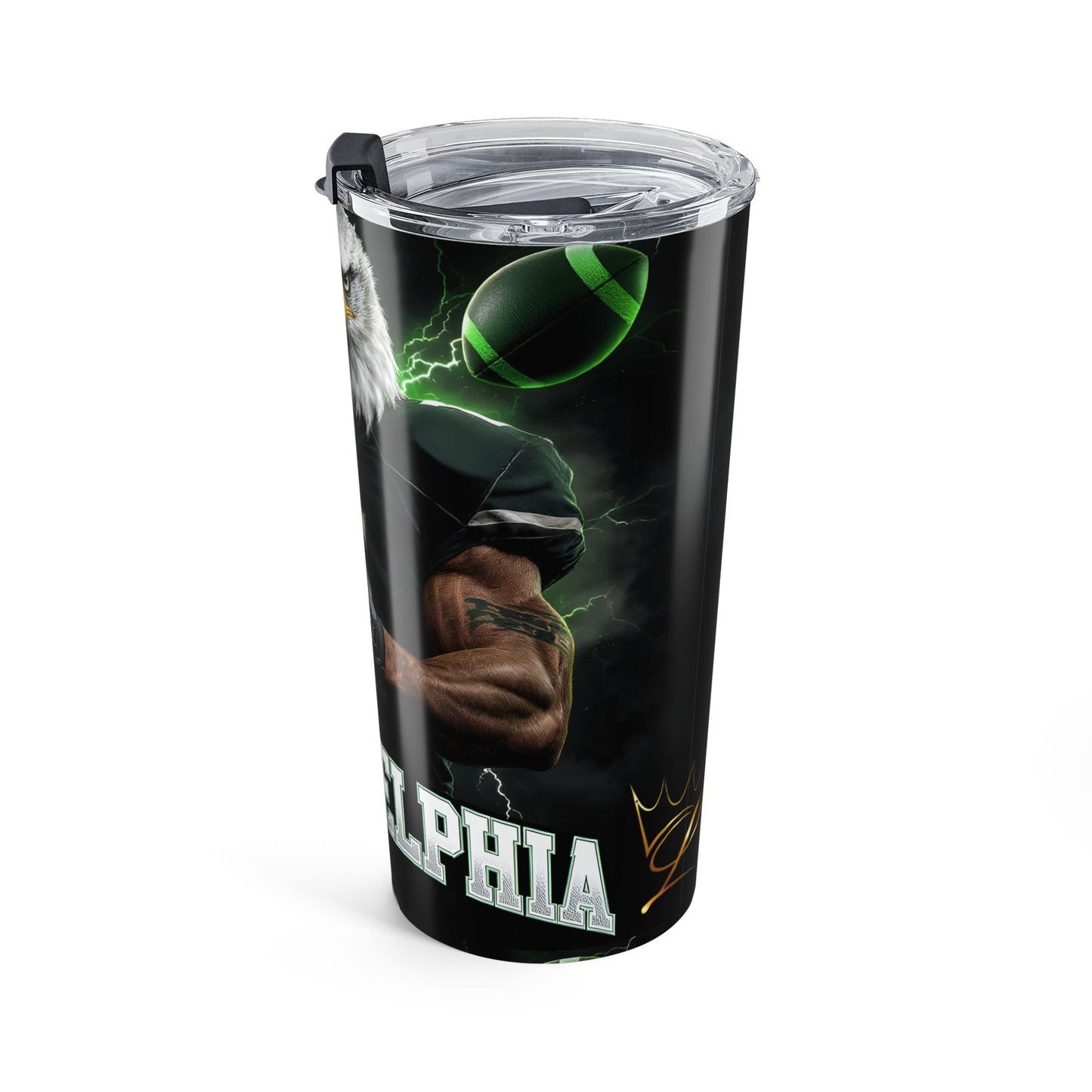 Eagles Football 20oz Insulated Tumbler — Philadelphia Eagle Mascot Design