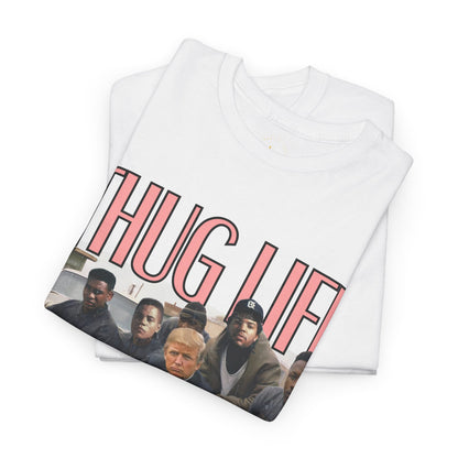 Thug Graphic Tee — Retro Crew Photo Streetwear T‑Shirt