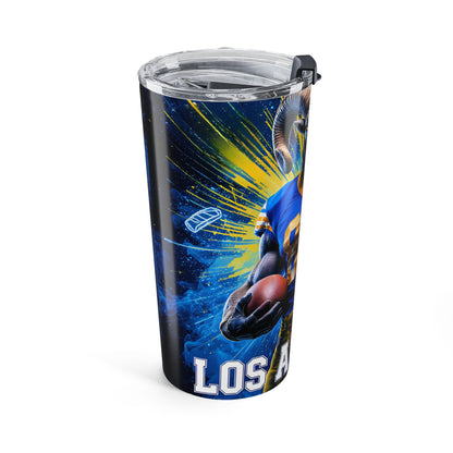 Los Angeles Rams Goat Mascot 20oz Tumbler — Football Fan Travel Cup