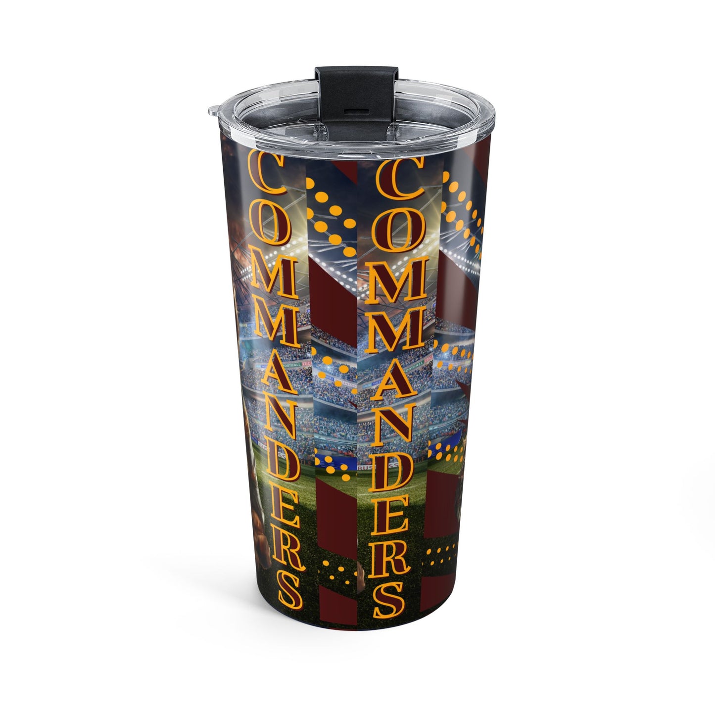 Commanders Football 20oz Tumbler – Insulated Travel Cup with Player Graphic