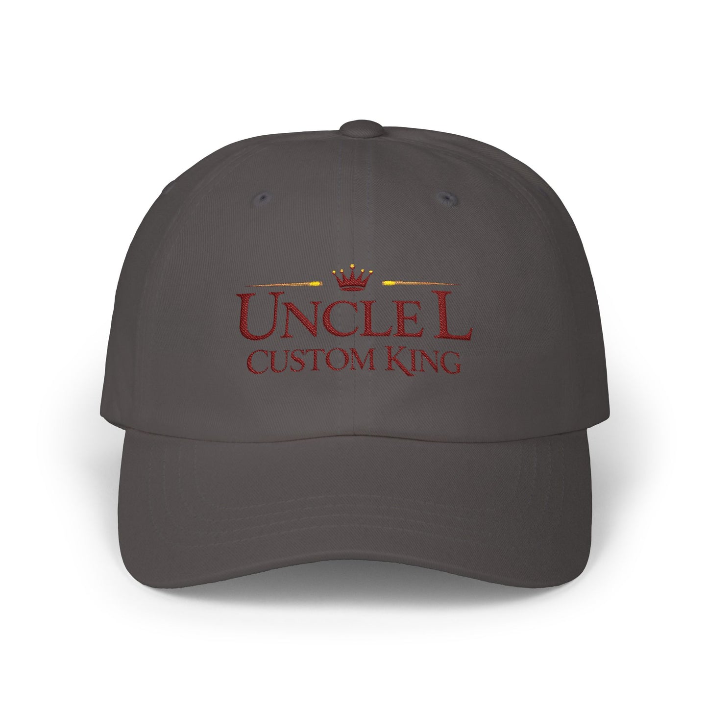 Uncle Custom King Dad Cap — Embroidered Crown Baseball Hat