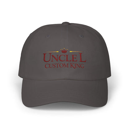 Uncle Custom King Dad Cap — Embroidered Crown Baseball Hat