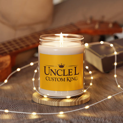 Custom King 'Uncle L' Scented Soy Candle — 9oz Gift Candle for Him