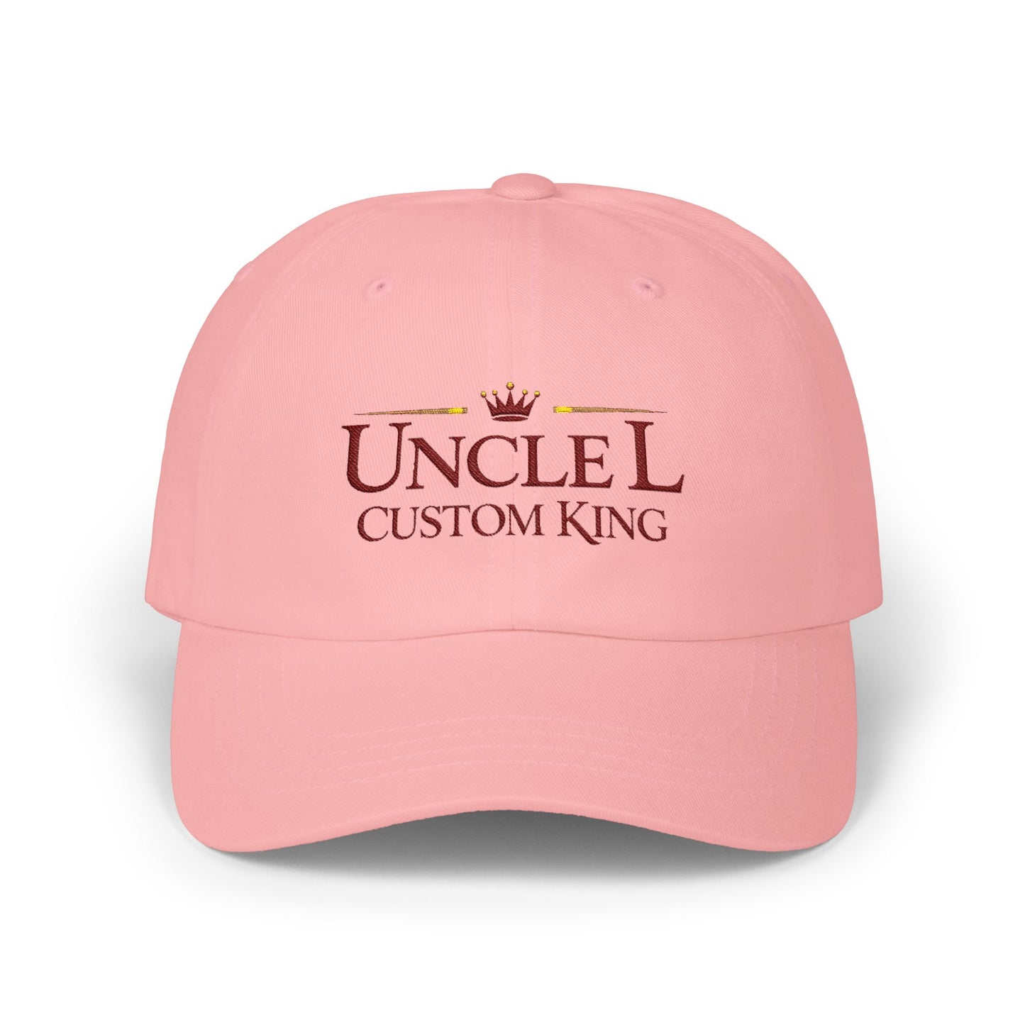 Uncle Custom King Dad Cap — Embroidered Crown Baseball Hat