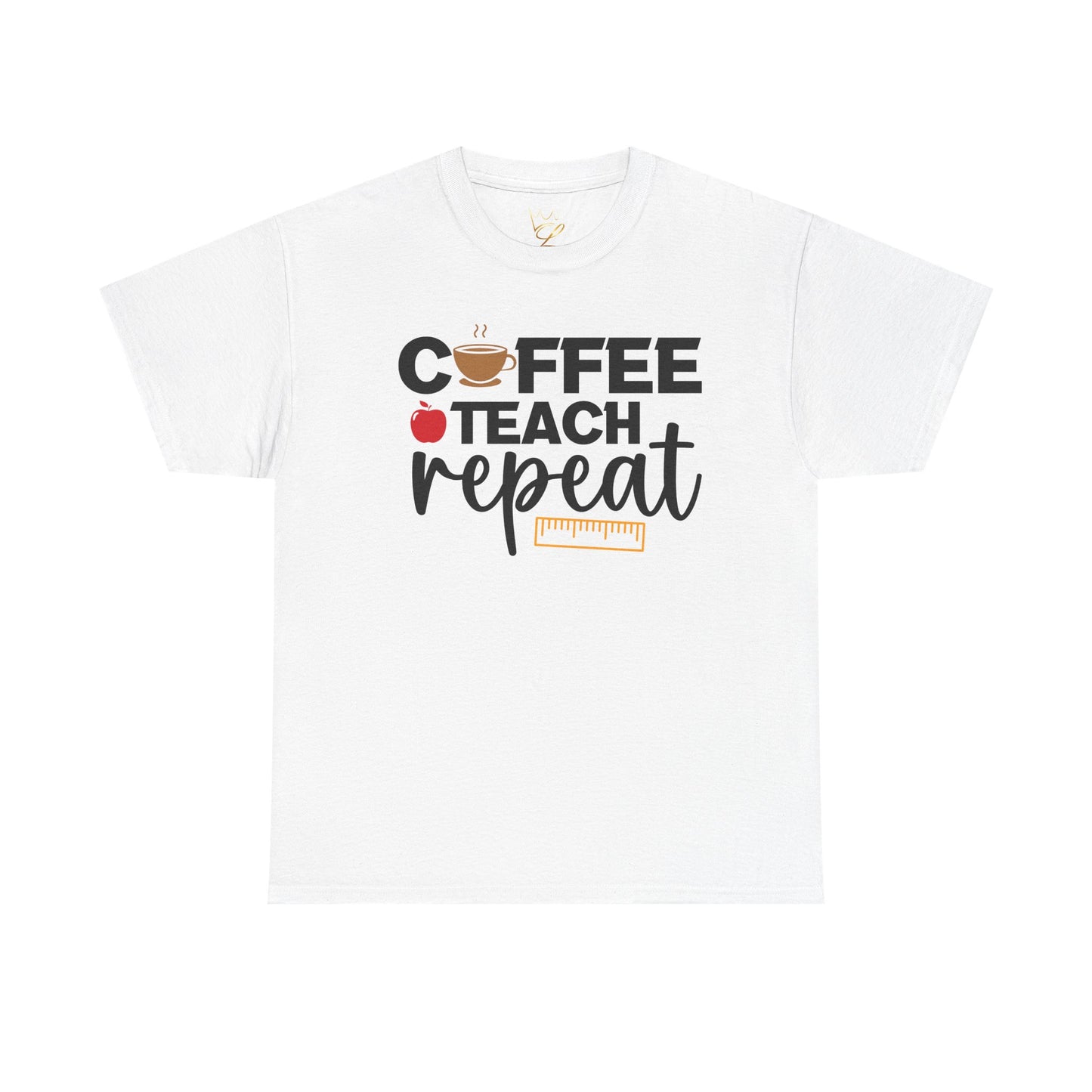Coffee Teach Repeat Unisex Tee - Perfect Gift for Coffee Lovers and Teachers