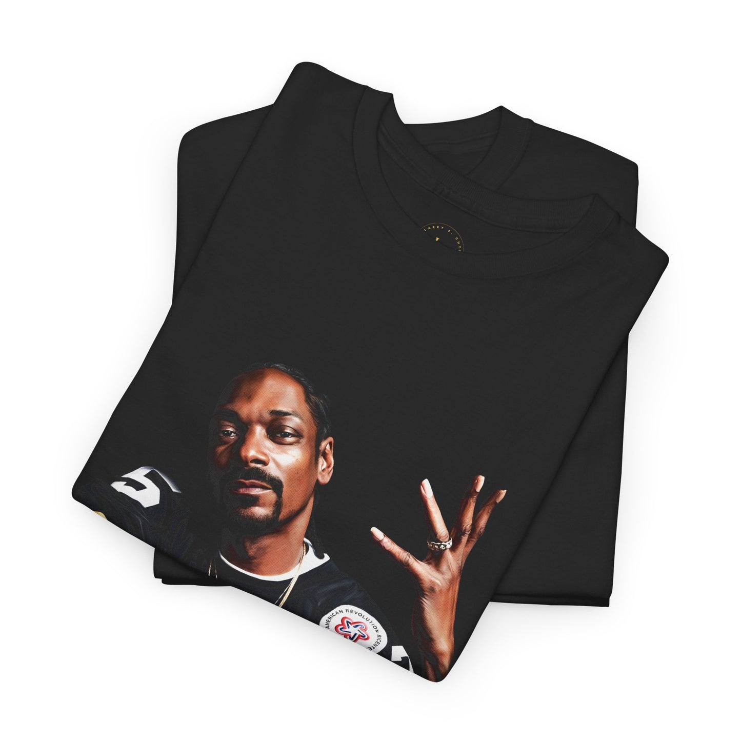 Graphic Tee — Vintage Football Hip-Hop Portrait "Snoop " Style