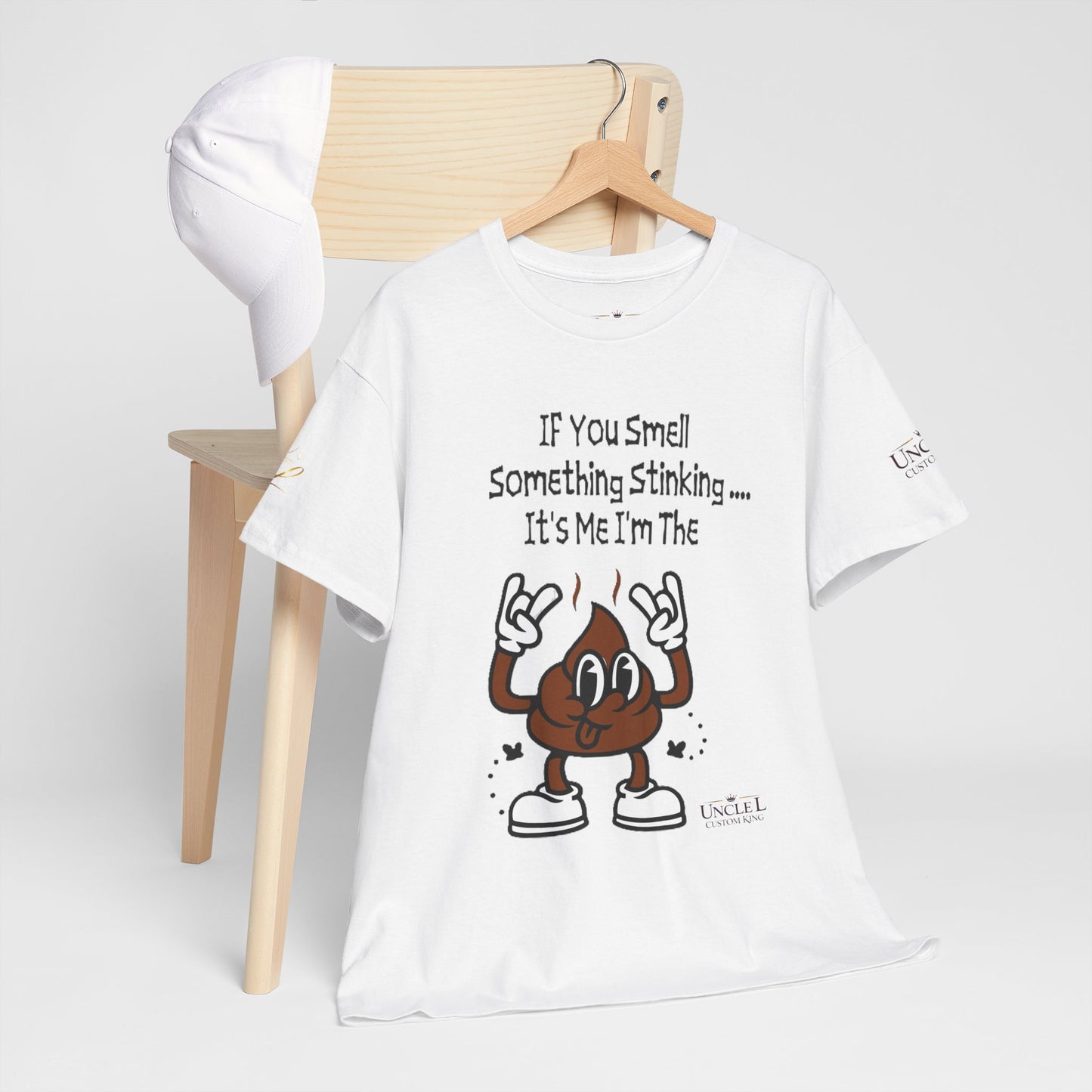 Funny Poop Cartoon T-Shirt — "If You Smell Something Stinking... It's Me" Graphic Tee