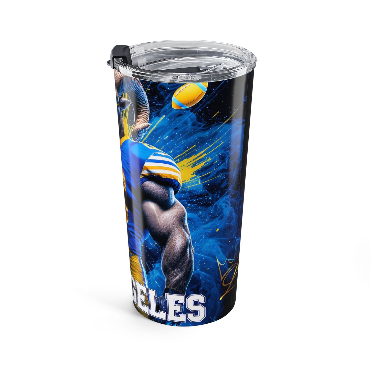 Los Angeles Rams Goat Mascot 20oz Tumbler — Football Fan Travel Cup