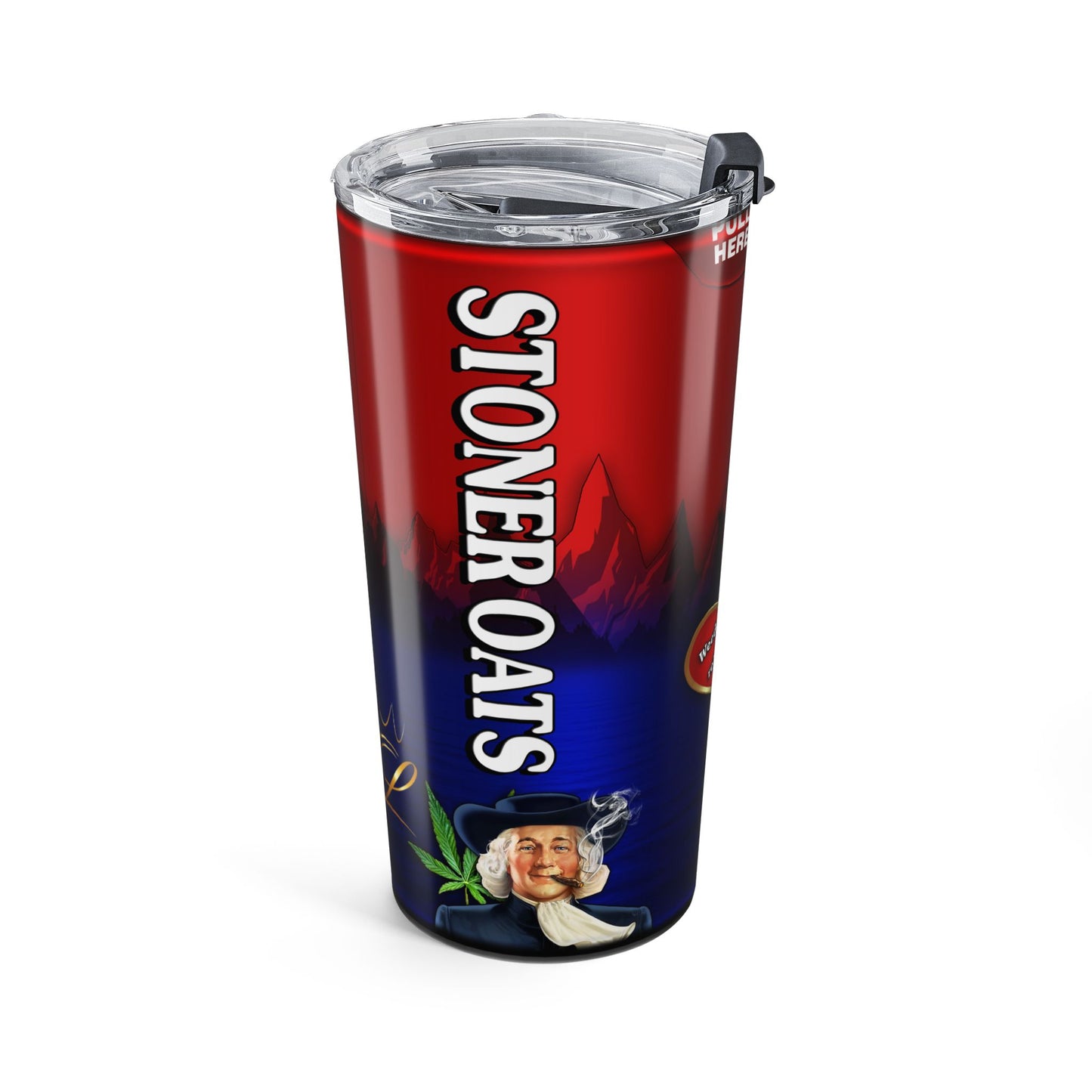 20oz Stainless Tumbler — Vintage Oat Milk Canister Design
