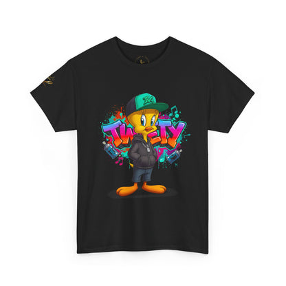 Hip-Hop Tweety Cartoon T-Shirt — Graffiti Streetwear Tee