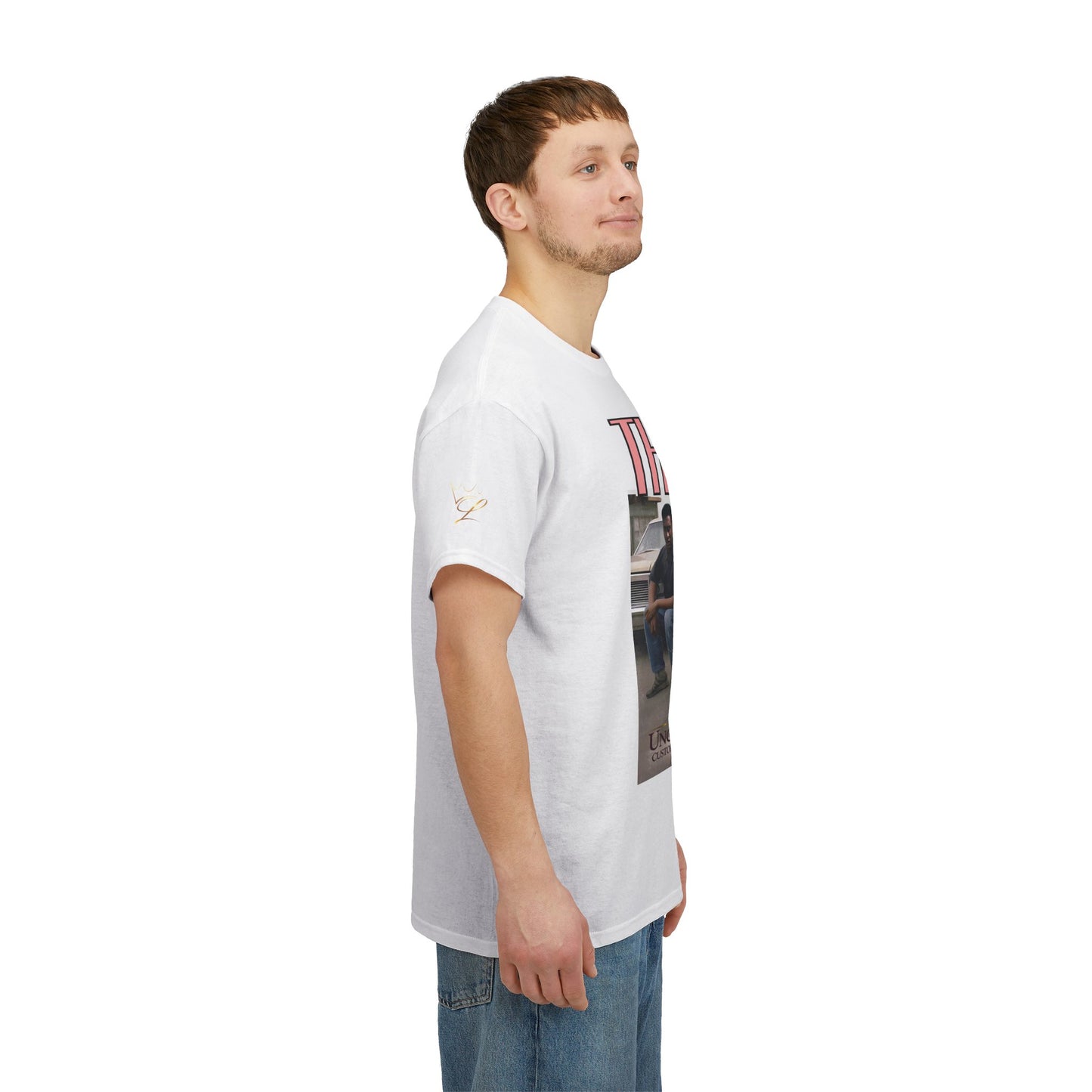Thug Graphic Tee — Retro Crew Photo Streetwear T‑Shirt