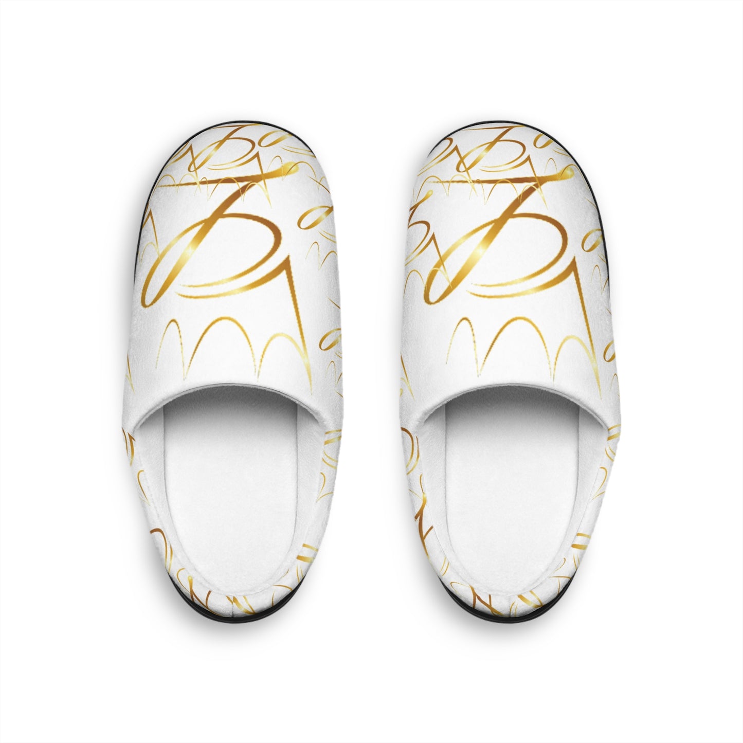 Uncle L — Gold Script Men's Indoor Slippers