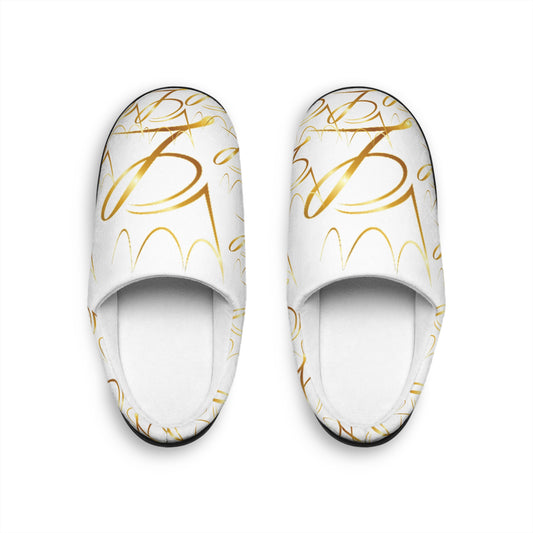 Uncle L — Gold Script Men's Indoor Slippers
