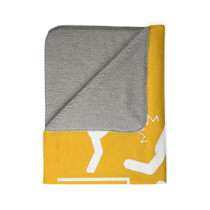 Fleece Sherpa Blanket — NFL Helmet Kick Sequence Design
