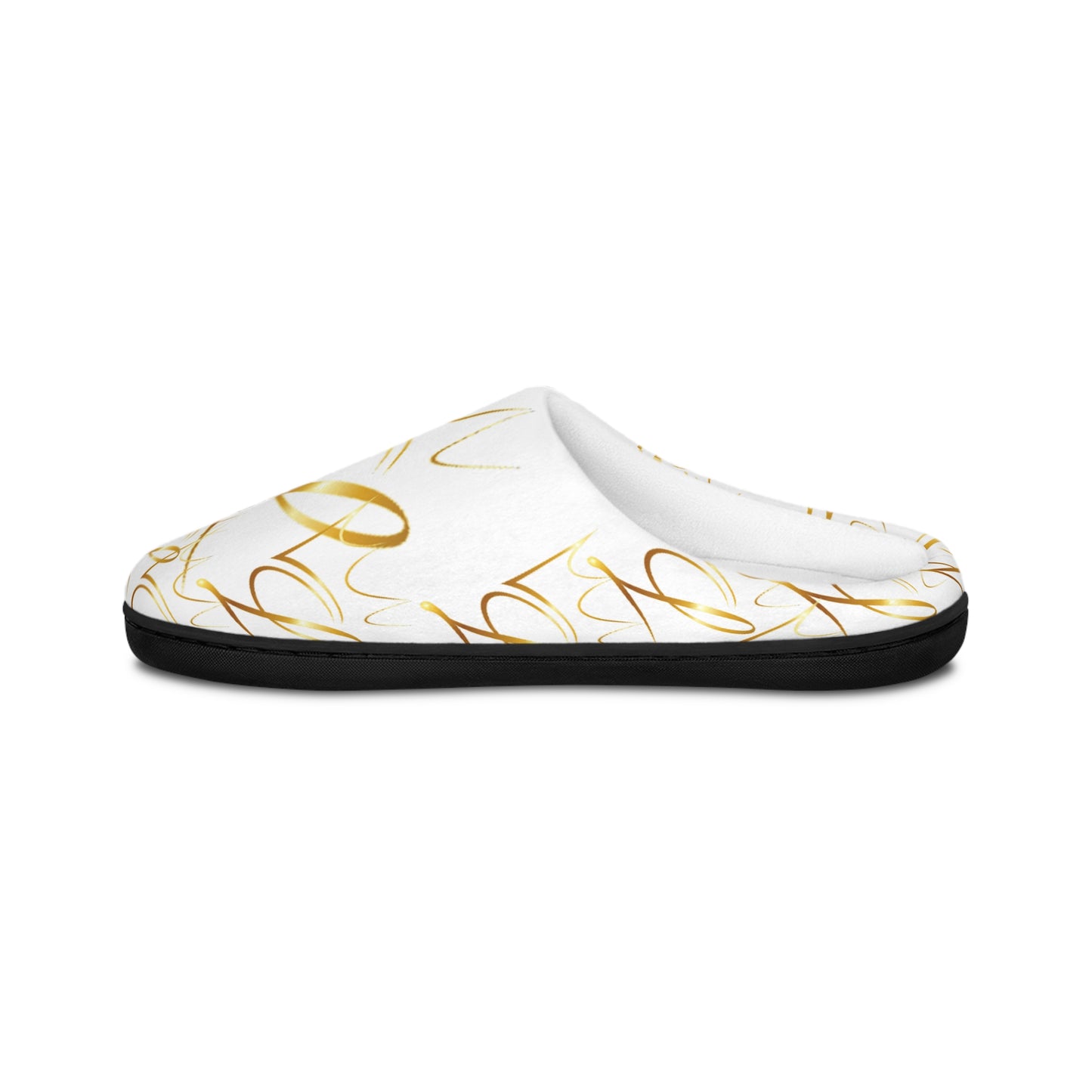 Uncle L — Gold Script Men's Indoor Slippers