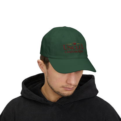 Uncle Custom King Dad Cap — Embroidered Crown Baseball Hat