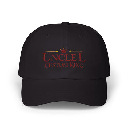 Uncle Custom King Dad Cap — Embroidered Crown Baseball Hat