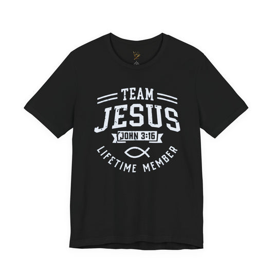 Team Jesus T‑Shirt – 'John 3:16' Lifetime Member Christian Tee