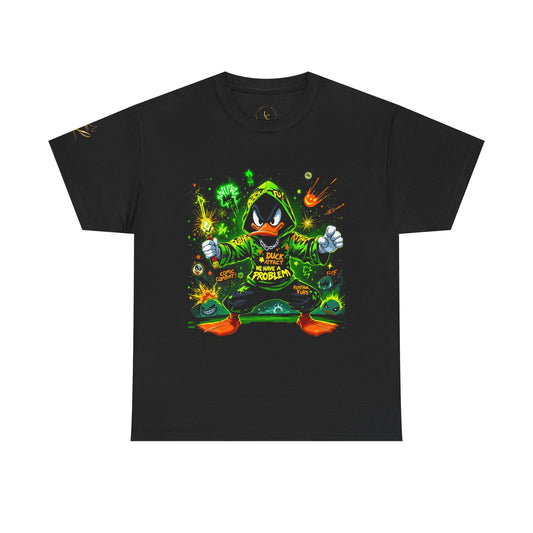 Daffy "We Have A Problem" Graphic Tee — Cute Green Streetwear T-Shirt