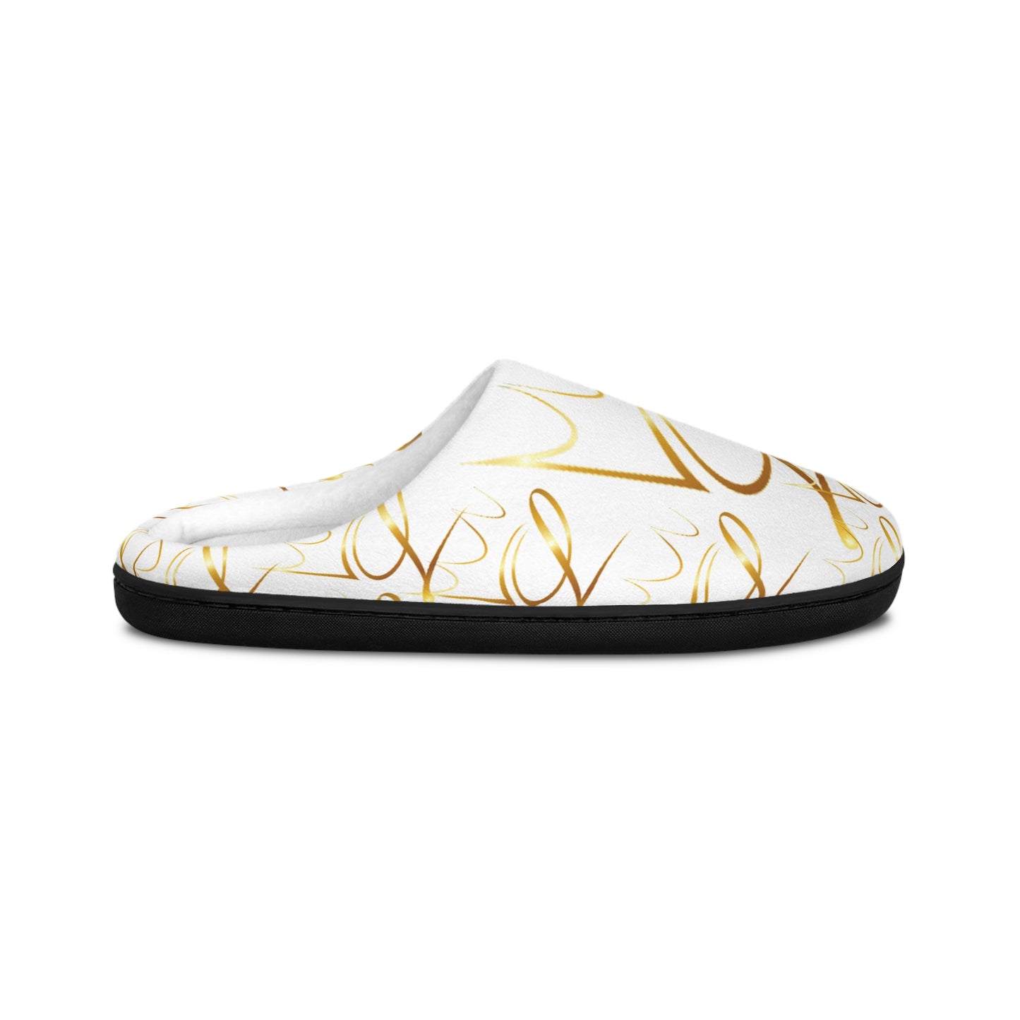 Uncle L — Gold Script Men's Indoor Slippers