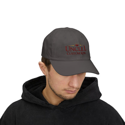 Uncle Custom King Dad Cap — Embroidered Crown Baseball Hat