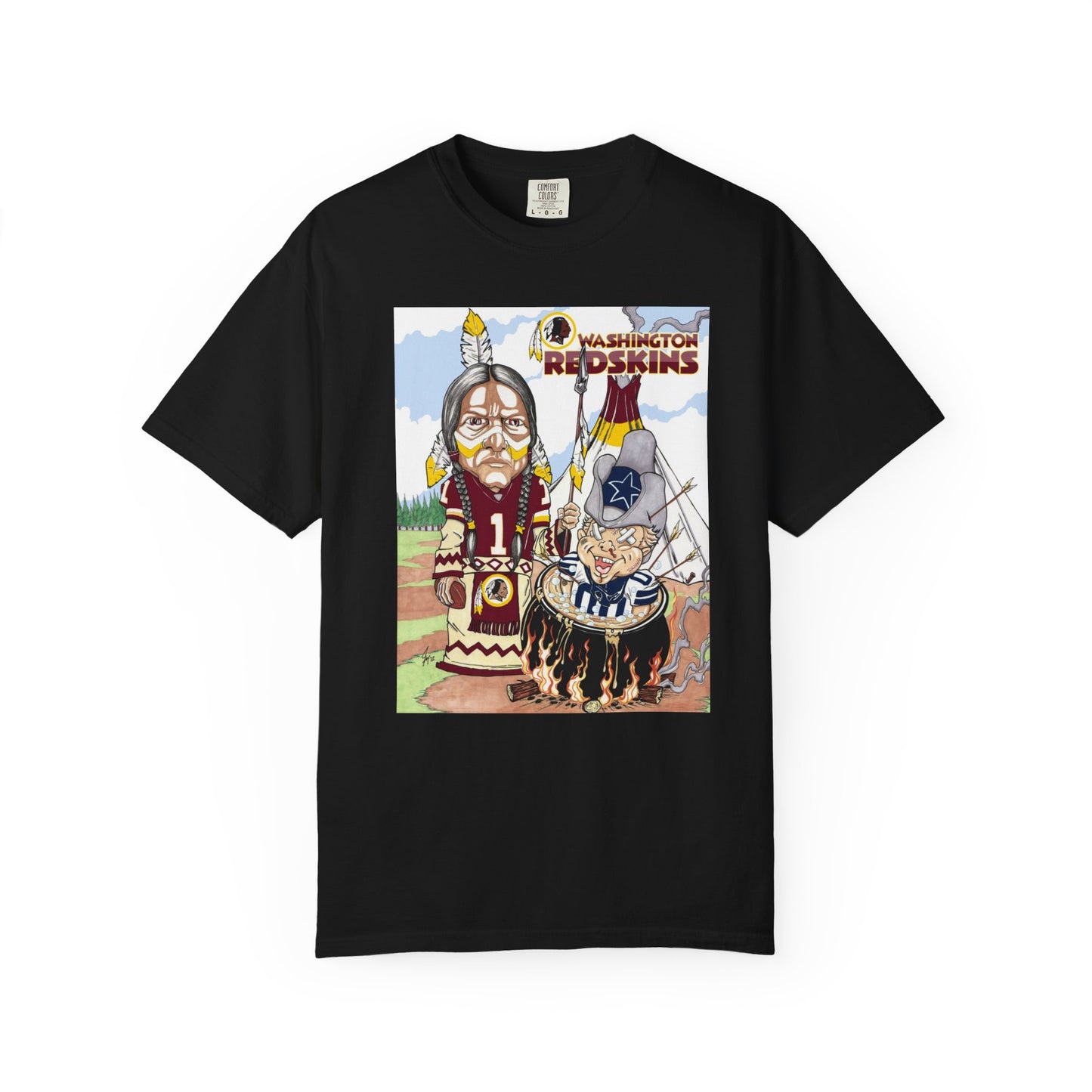 Football T-shirt - Washington Redskins Let Them Cook Design
