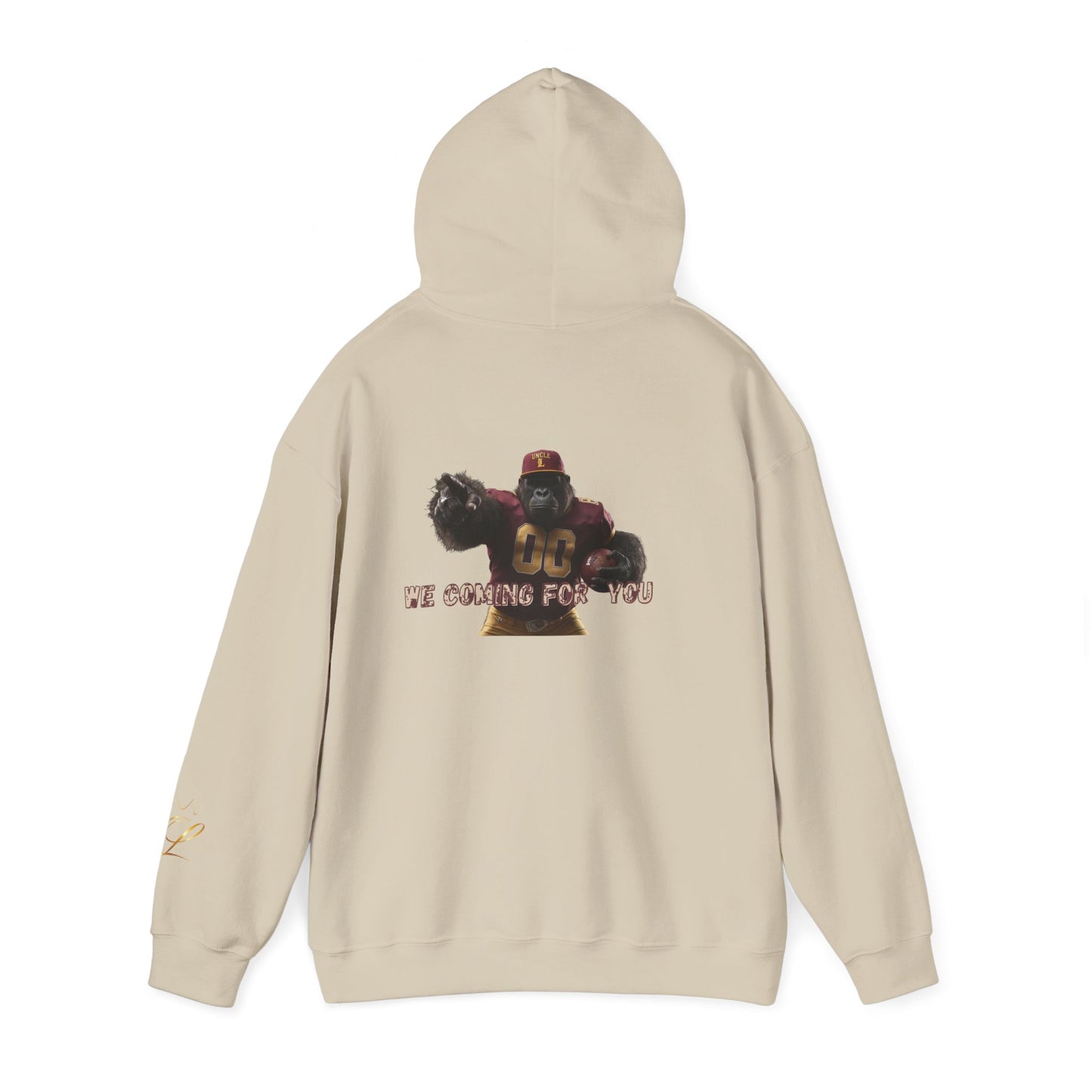 Uncle Custom King Hoodie — "We Coming For You" Graphic Pullover