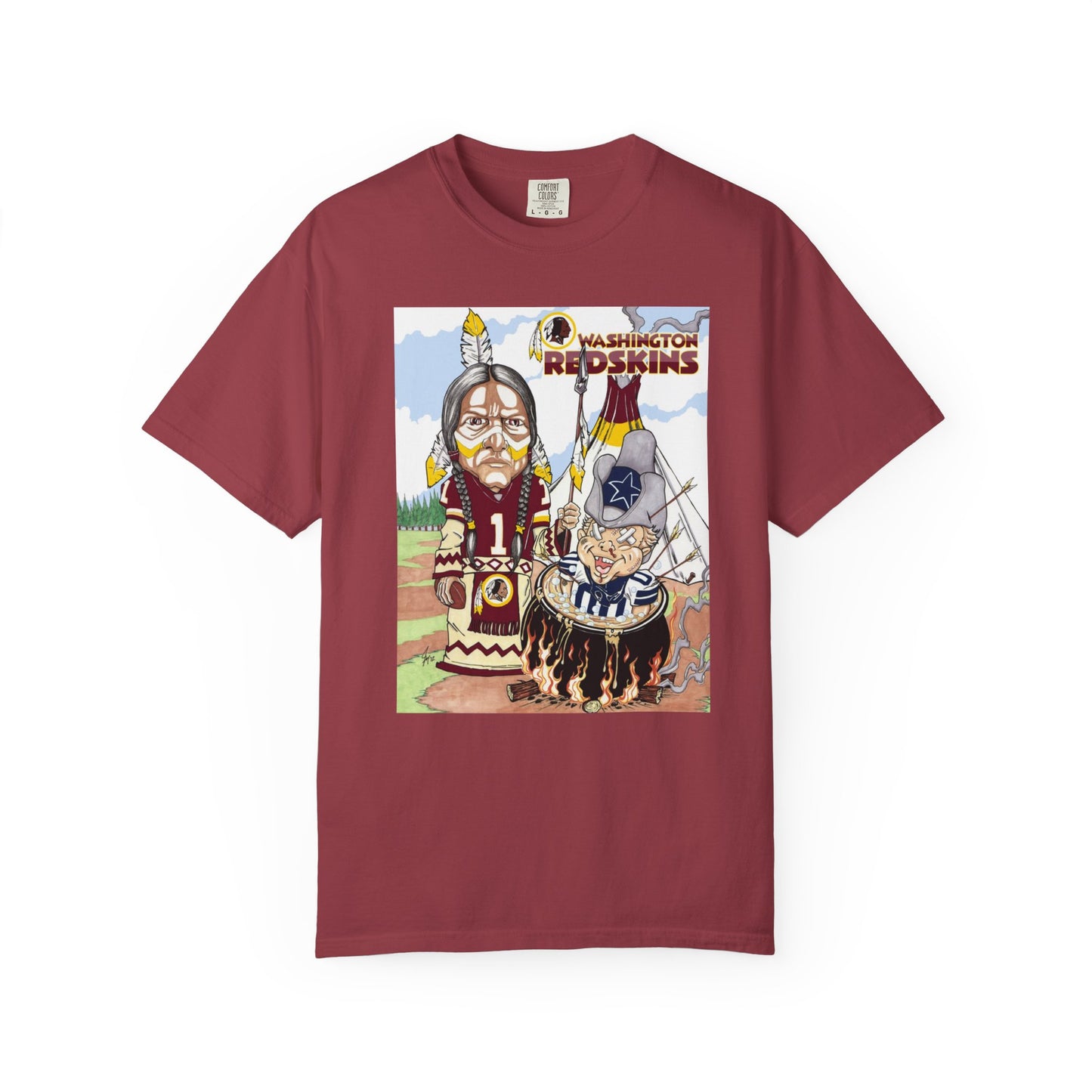 Football T-shirt - Washington Redskins Let Them Cook Design