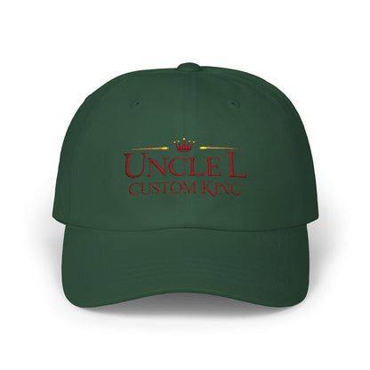 Uncle Custom King Dad Cap — Embroidered Crown Baseball Hat