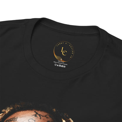 "Weezy" Portrait Graphic Tee – Icon Face Design with Script Signature