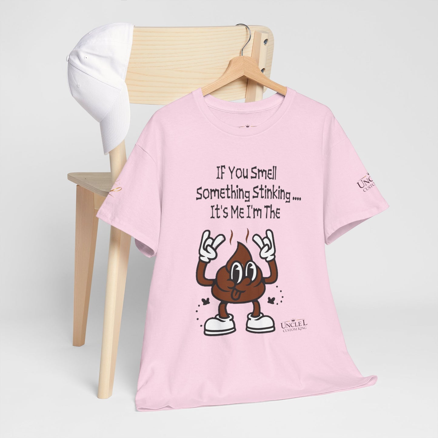 Funny Poop Cartoon T-Shirt — "If You Smell Something Stinking... It's Me" Graphic Tee