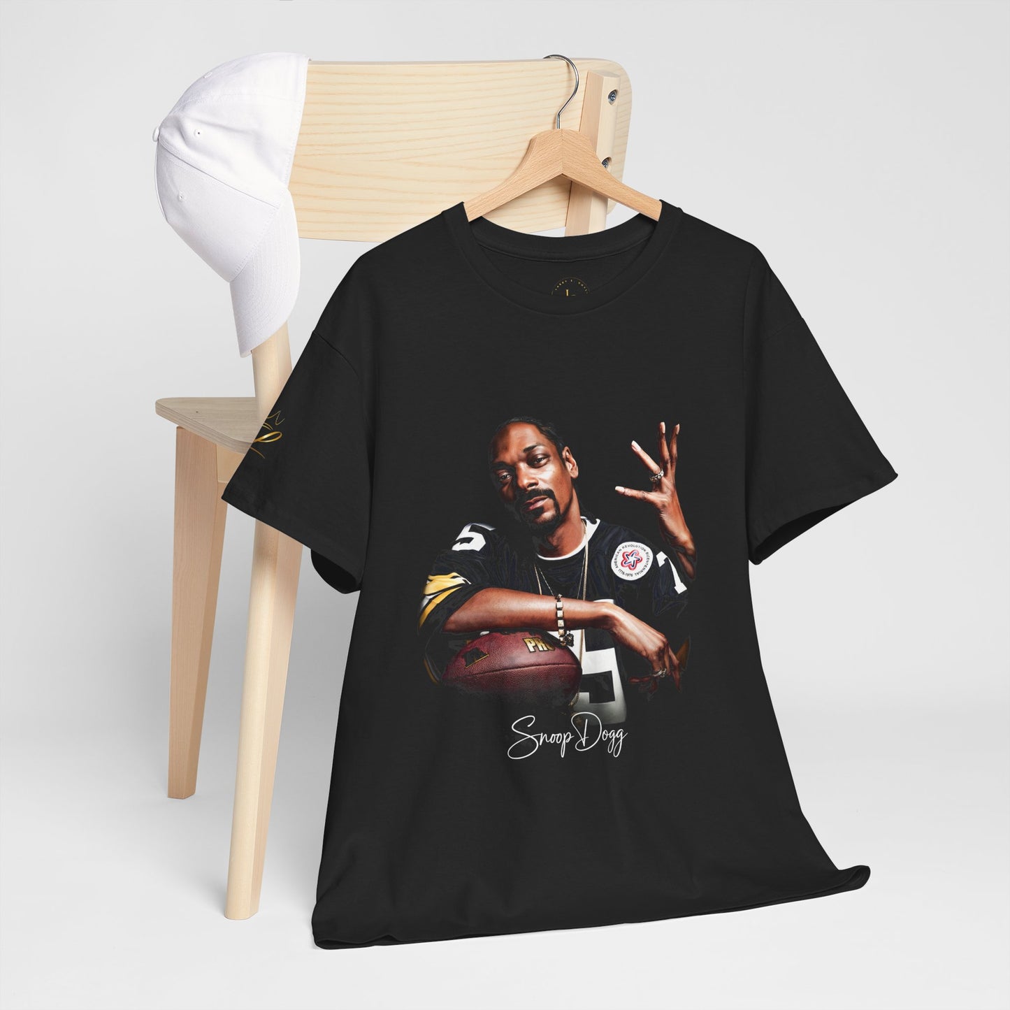 Graphic Tee — Vintage Football Hip-Hop Portrait "Snoop " Style
