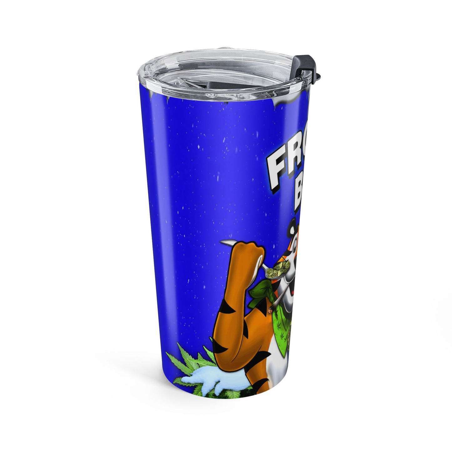 Frosted Buds 20oz Travel Tumbler — Novelty Cannabis Cereal Design