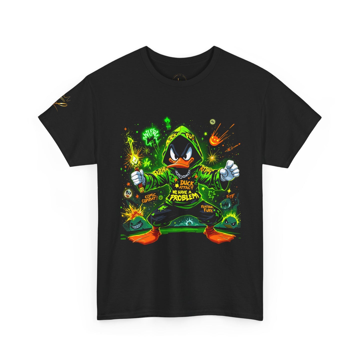 Daffy "We Have A Problem" Graphic Tee — Cute Green Streetwear T-Shirt