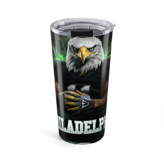 Eagles Football 20oz Insulated Tumbler — Philadelphia Eagle Mascot Design