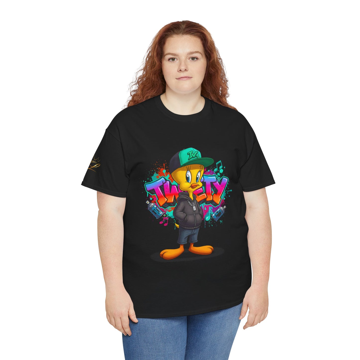 Hip-Hop Tweety Cartoon T-Shirt — Graffiti Streetwear Tee
