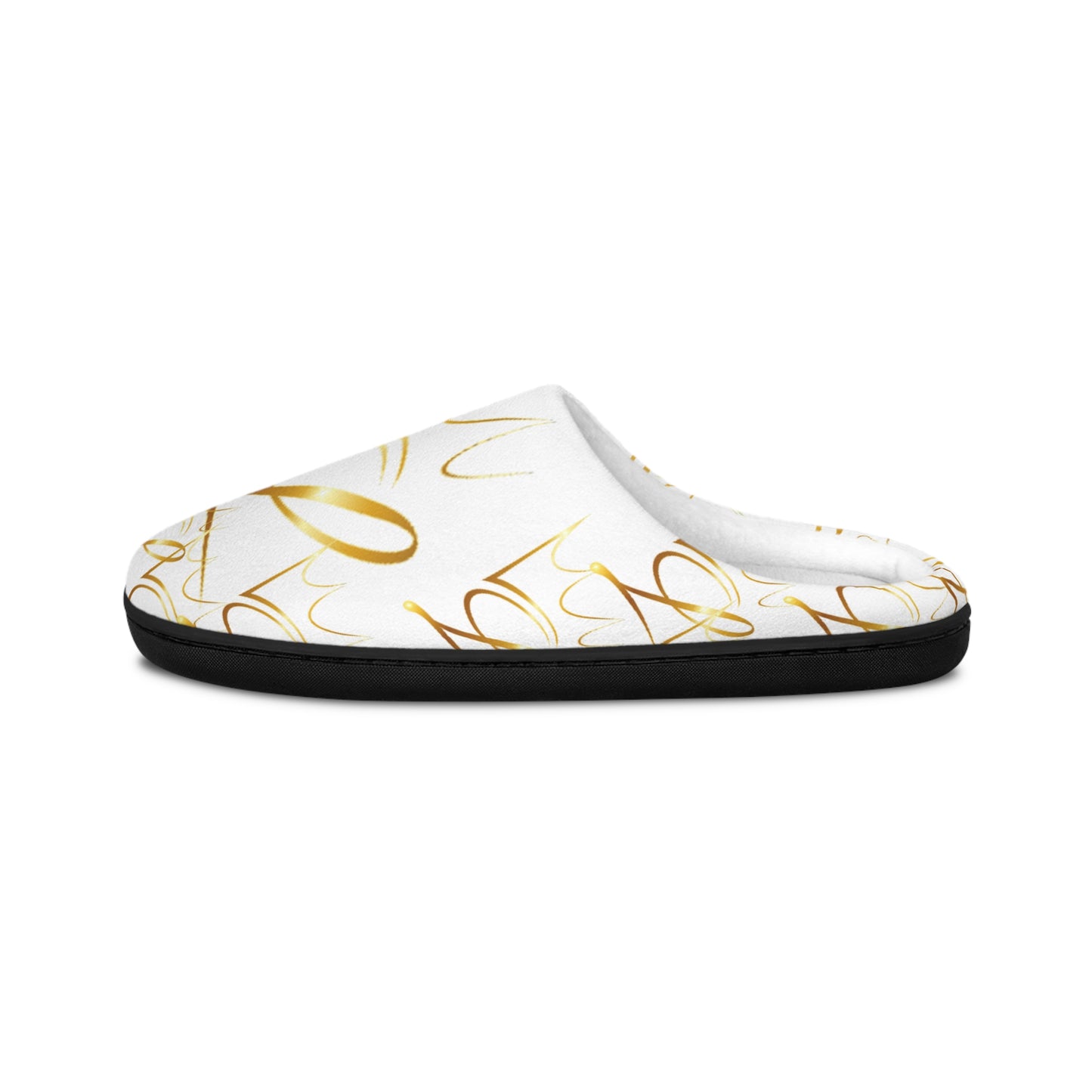 Uncle L — Gold Script Men's Indoor Slippers
