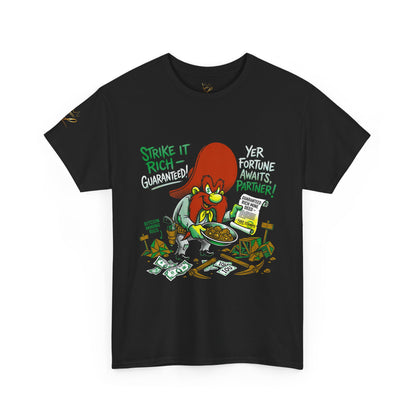 Yosemite Sam T‑Shirt — “Strike It Rich, Yer Fortune Awaits, Partner!” Graphic Tee