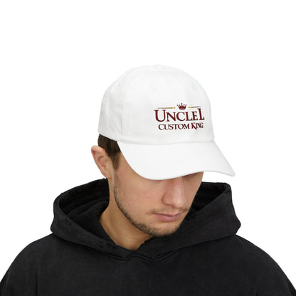 Uncle Custom King Dad Cap — Embroidered Crown Baseball Hat