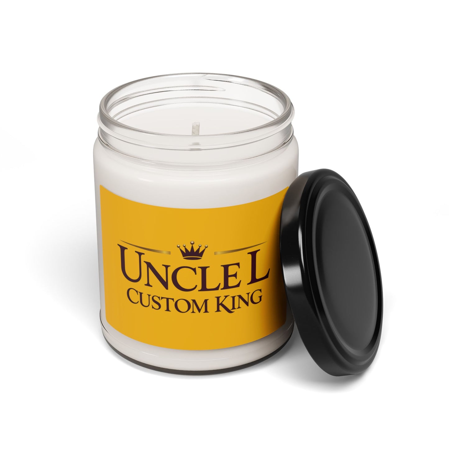 Custom King 'Uncle L' Scented Soy Candle — 9oz Gift Candle for Him