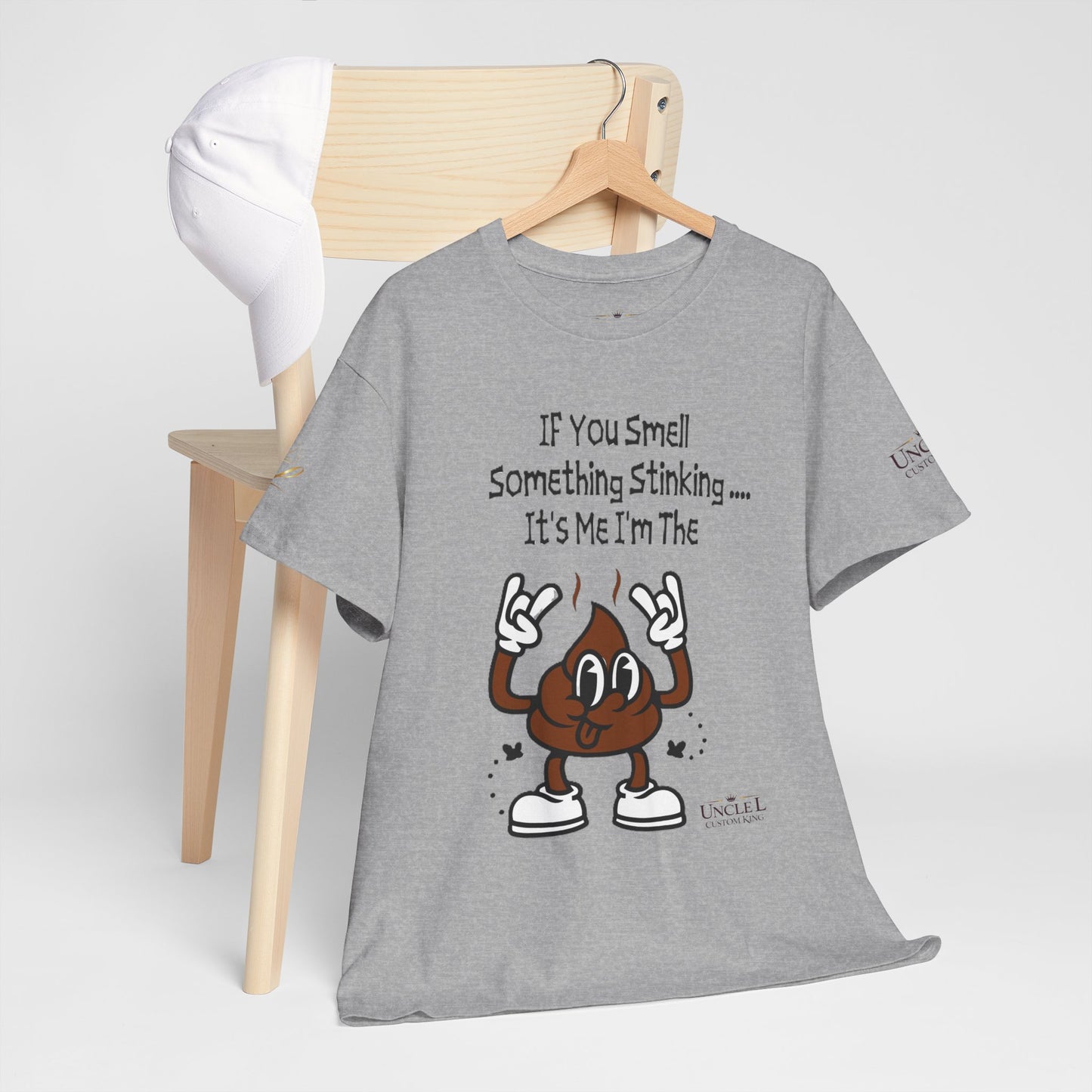 Funny Poop Cartoon T-Shirt — "If You Smell Something Stinking... It's Me" Graphic Tee