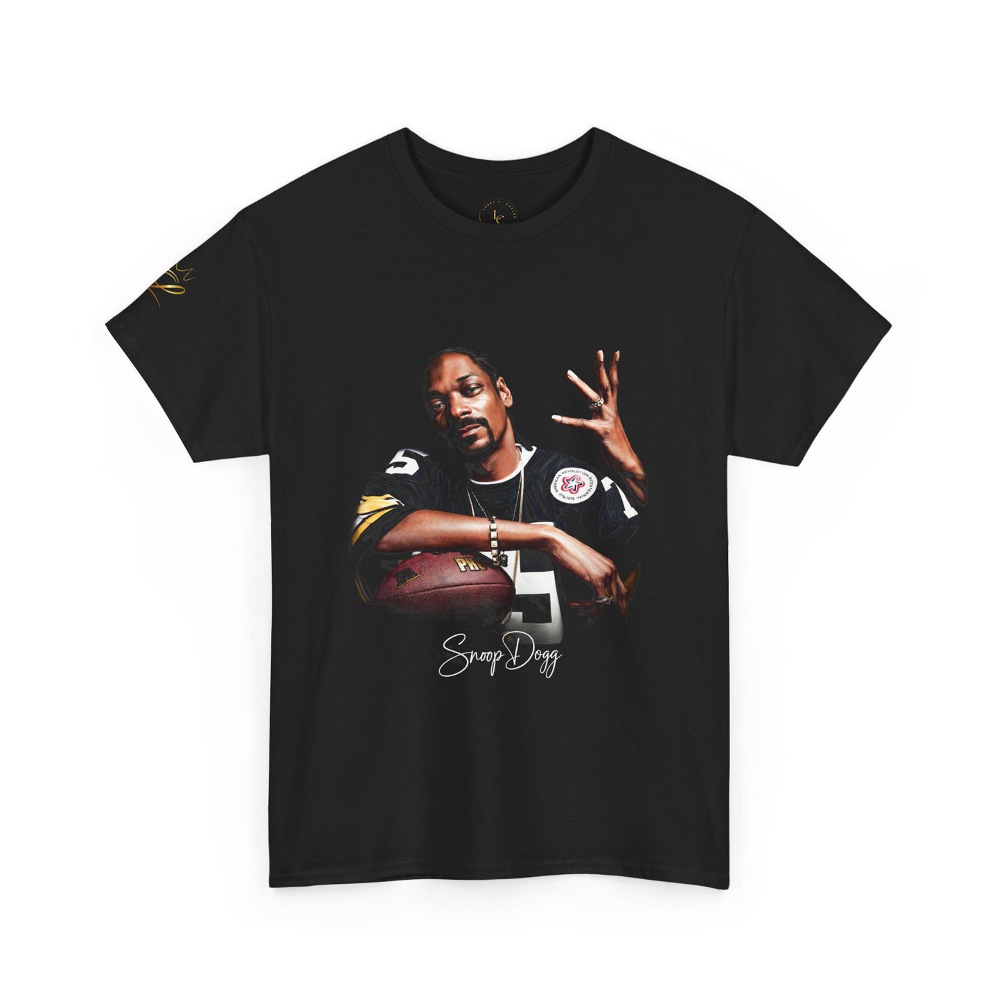 Graphic Tee — Vintage Football Hip-Hop Portrait "Snoop " Style